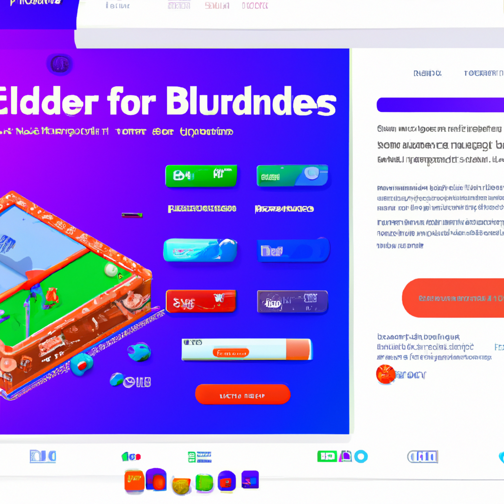Feature preview — builder UI and neon grid